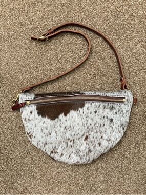 Hair on Hide crossbody / fanny bag - Meanwhile Back on the Farm